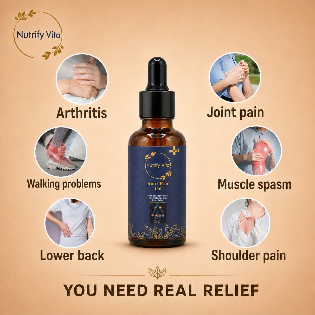 Nutrify Vita Joint Pain Oil product presentation